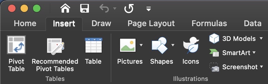 Pivot table in MS Excel